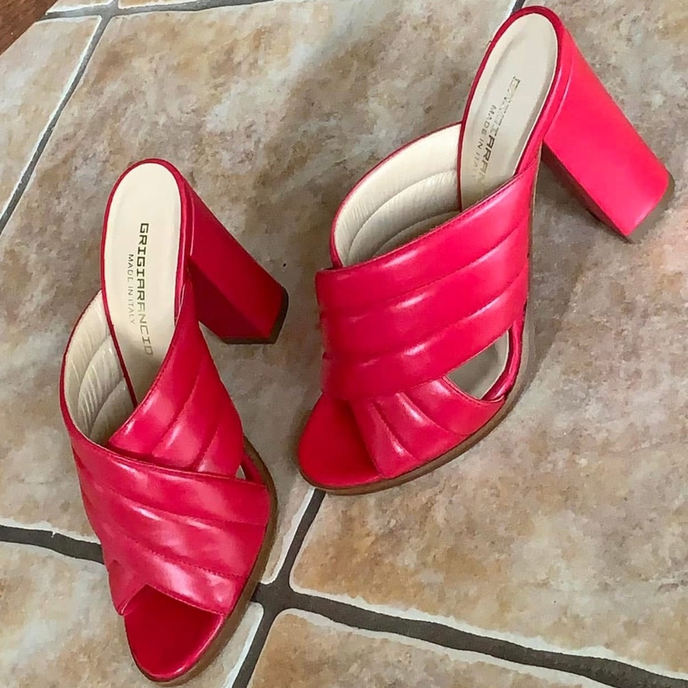 Grigiarancio Heeled Leather Sandals